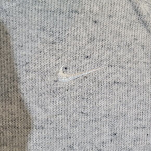 Nike Pullover Sweater Pullover Womens Medium Funnel Neck Gray Pockets Sweatshirt - Picture 5 of 11